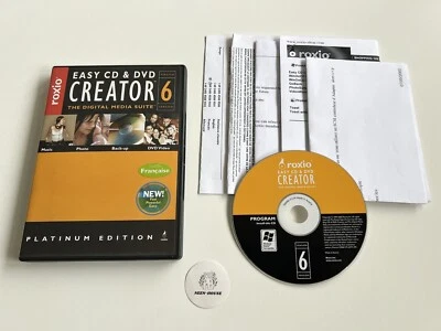 ROXIO EASY CD & DVD CREATOR 6 Platinum - Logiciel PC - FR - 1 CD sans rayure - Image 1 of 3