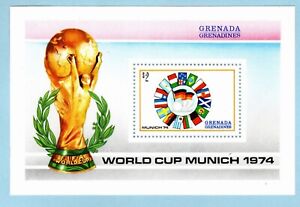 Grenada Grenadines, Sc #023 MNH 1974 S/S World Cup Soccer Football German