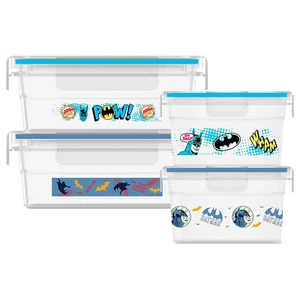 Snapware 8-Piece Non-Toxic Plastic Food Storage Containers Set, 4.6-Cup & 3-Cup, - Picture 1 of 6