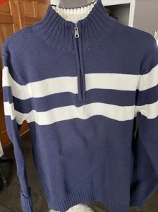 NWOT Cherokee  Boys 1/4 Zip Long Sleeve Sweater 100% Cotton XL 16/18 - Picture 1 of 7