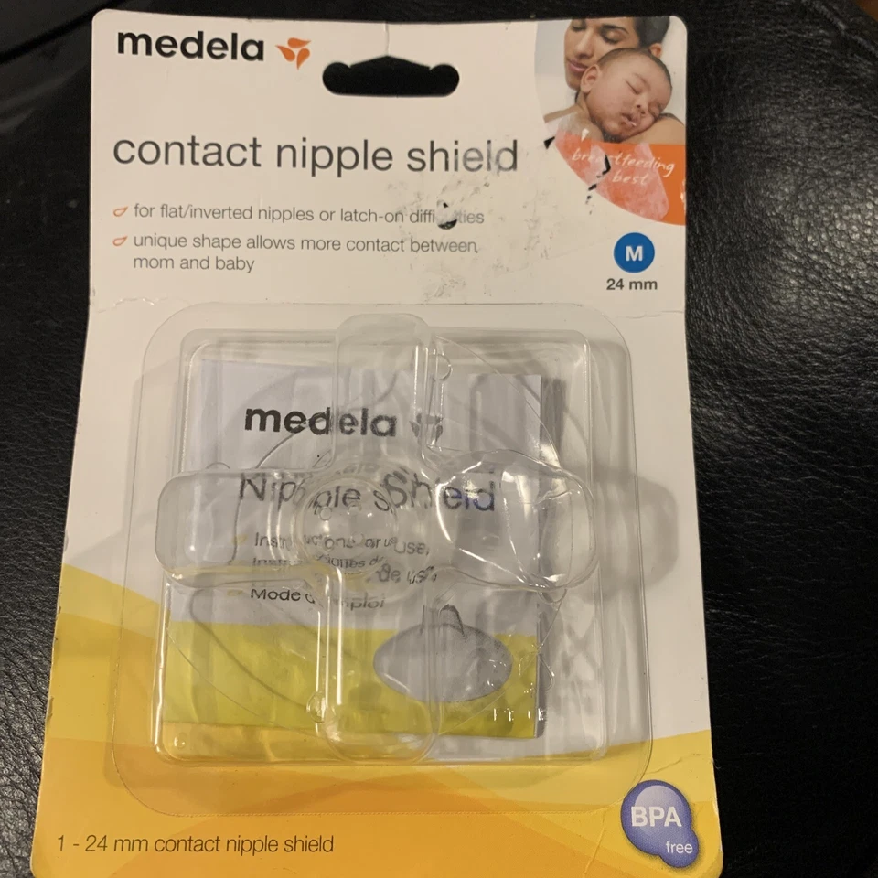 Medela Contact Nipple Shield M 24mm for Latch on Problem BPA - 2