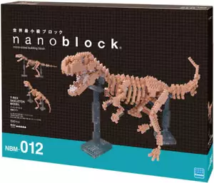 nanoblock NBM-012 T-Rex Skelett Dinosaurier Klemmbausteine Diamond Modell NEU - Bild 1 von 2