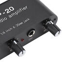 2 Channel Sound Amplifier Balanced 1/4 Inch 6.35mm Gain Independent Adjustme TTU