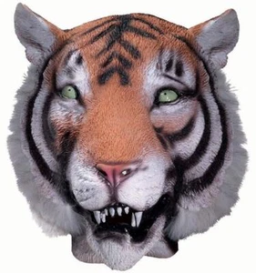 Tiger Mask Jungle Safari Animal Fancy Dress Up Halloween Adult Costume Accessory - Picture 1 of 1