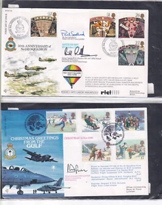 1986/90 RAF SIGNED FIRST DAY COVERS 48 - Picture 1 of 24