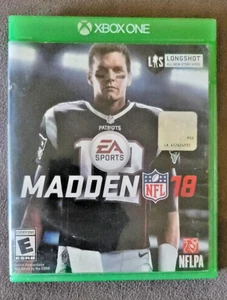 Xbox Madden 18 Football Xbox One Tom Brady Longshot Cover - Free Shipping - Picture 1 of 3