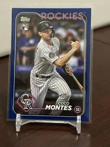 2024 Topps Series One ROYAL BLUE #92 Coco Montes (Rockies) - Picture 1 of 2