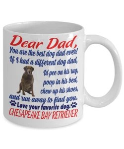 Chesapeake Bay Retriever Dog,Chessie,Chesapeake,CBR,Chesapeake,Gift dog,Mug,Cup - Picture 1 of 2