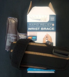 Copper Fit Rapid Relief Wrist Adjustable Brace Hot/Cold Therapy One Size - Picture 1 of 2