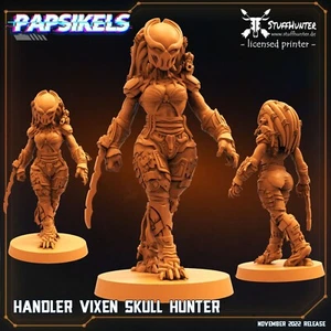 Skull Hunter Handler Vixen - Papsikels - Predator Sci-Fi 28-32mm Grimdark - Picture 1 of 2