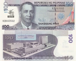 Philippines 100 Piso (2013) - Nat'l Year of Rice Commemorative/p220 UNC - Picture 1 of 3