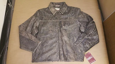 Chaqueta de bombardero de cuero lavado Bod & Christensen para hombre de alta resistencia talla 40-46 Foto 1 de 3
