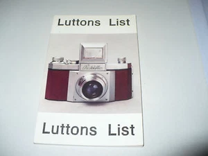 FOTO KATALOG LUTTONS LIST FIRST EDITION 1992 - Bild 1 von 1