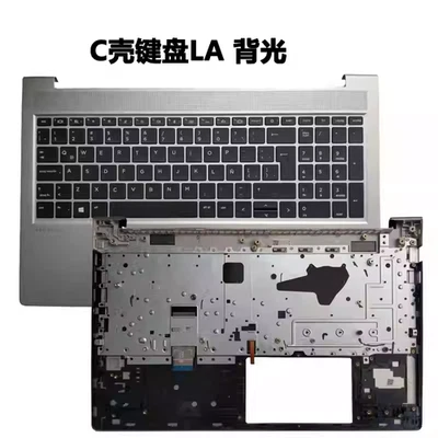 N01934-161 New For HP Probook 450 455 G9 Palmrest W/Non-Backlit LA Keyboard - Image 1 of 4