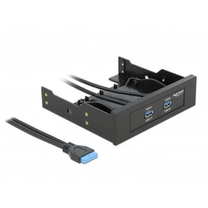 Delock USB 3.0 Front Panel 2 Port mit interner 19 Pin USB 3.0 Pfostenbuchse - Bild 1 von 5