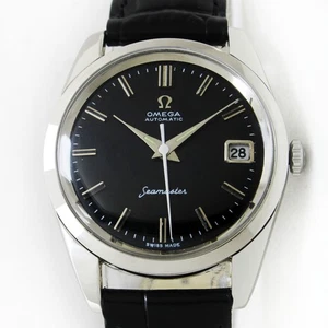 Vintage Omega Seamaster Automatik Datum 34mm Herren Stahl Uhr Ref 166010 - Bild 1 von 12
