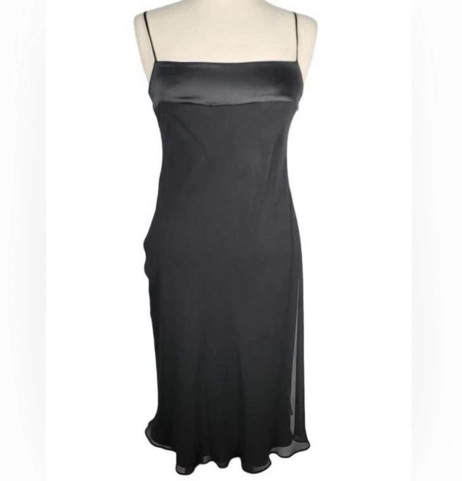 Vestido Alberta Ferretti Vintage Talla 8 AEFFE SPA 100% Seda Italia MB04205136 Foto 1 de 4