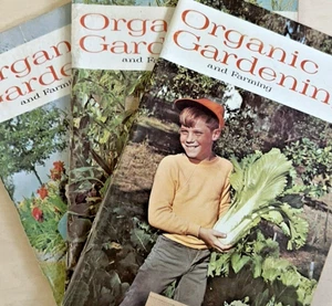 Lot of 3 Vintage 1969 Organic Gardening and Farming Magazine Lot of 3 - Picture 1 of 17