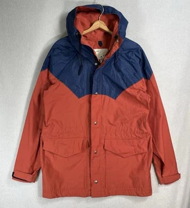 VINTAGE 80s Banana Equipment Colorado Hooded Zip Rain Jacket Parka Mens Size L - Bild 1 von 15