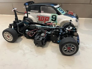 🔥TAMIYA 1/10 RC M-05 PRO FWD CHASSIS CAR HOP-UP Blue Futaba Rx, Lrp ESC, RARE - Picture 1 of 18