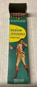 NOS Dixon Ticonderoga Bleistifte #1388 Vintage nicht benutzt volle Schachtel mit 12 - Bild 1 von 5