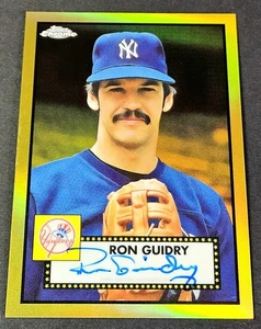 2021 Topps Chrome Platinum Anniversary Gold /50 Auto Ron Guidry #PA-RG Yankees - Picture 1 of 2