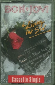 Bon Jovi Living In Sin cassette UK Vertigo 1989 cassette JOVMC7 - Picture 1 of 2