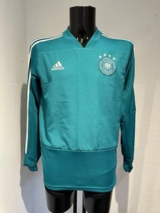 Adidas Uomo Germania Calcio Slim Fit Manica Lunga Allenamento Top Taglia Media - Foto 1 di 11