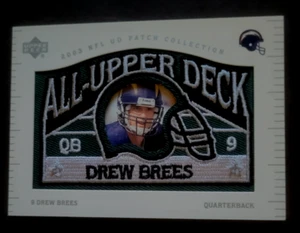 Drew Brees 2003 Upper Deck NFL UD Patch Collection All-Upper Deck #UD-21 - Picture 1 of 2