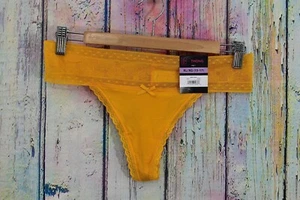 Women's NOBO No Boundaries Micro Thong XL, XXL Yellow Panties Underwear NWT - Picture 1 of 7