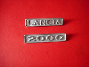 LANCIA 2000 BADGE LOGO STEMMA "LANCIA" "2000" - Picture 1 of 2