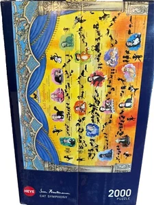 Heye Puzzle 2000 Sam Hartmann Cat Symphony - Picture 1 of 5