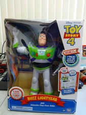Toy Story 4 Buzz Lightyear Interactive Drop Down Action Figure Doll 