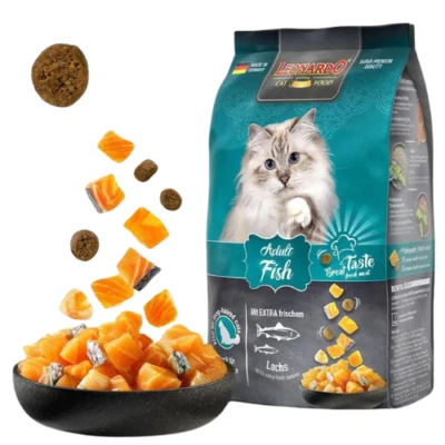 15 kg LEONARDO Adult Fish Trockenfutter Lachs adulte Katzen leicht verdaulich - Bild 1 von 4