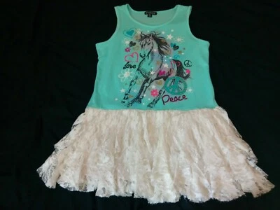 Girl’s Fancy Party/Formal Dress,Size 14-16(XL),Knee length,Lace Ruffel dress. - Image 1 of 4