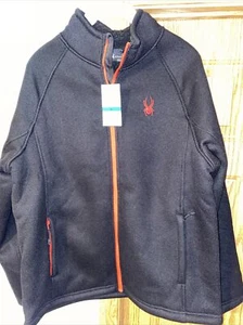 Spyder Men's Constant Full Zip Sweater Black NWT Men's XL - Picture 1 of 4