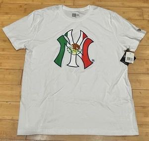 Rare Authentic New Era New York Yankees Mexican Flag T Shirt Men’s Size XL - Picture 1 of 8
