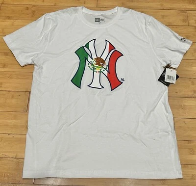 Rare Authentic New Era New York Yankees Mexican Flag T Shirt Men’s Size XL - Image 1 of 4