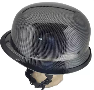 CASCO ALEMÁN DE FIBRA DE CARBONO BAJO PERFIL MOTOCICLISTA MOTOCICLETA NOVEDAD - Imagen 1 de 5