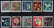 Rare : 1950 Timor Sc #260-69 - Flowers (full set) -  Used stamps Cv$64.10