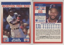 1991 Pepsi Boston Red Sox Ellis Burks #12