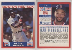 1991 Pepsi Boston Red Sox Ellis Burks #12