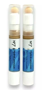 No7 Concealer Shade 3 Dark Circle HydraLuminous 0.13oz (2x) New Sponge top F/S - Picture 1 of 6