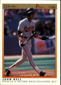 1991 O-Pee-Chee Premier Baltimore Orioles Baseball Card #7 Juan Bell