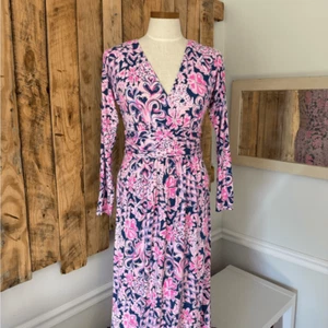LILLY PULITZER Sz Small Nichola Long Sleeve Maxi Dress in Love You Bunches - Picture 1 of 14