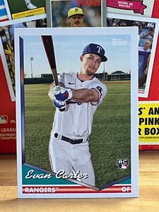 2024 Topps Archives Image Variation Evan Carter RC Texas Rangers Rookie #223 - Bild 1 von 2