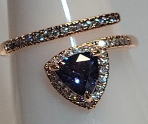Bomb Party “Glitzy Chic” RBP #6428 SIZE 10 SAPPHIRE CUBIC ZIRCONIA NEW - Picture 1 of 12