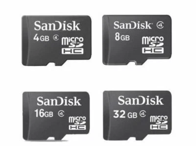 Sandisk Micro SD 8/16/32/64/128 GB SDHC Memory Card Mobile Phone Tablet Camera - Image 1 of 4