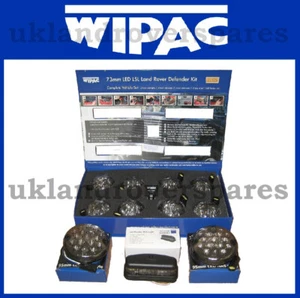 LAND ROVER DEFENDER LED WIPAC DELUXE SMOKE UPGRADE LAMP LIGHT KIT - 11 LAMPS - Picture 1 of 11