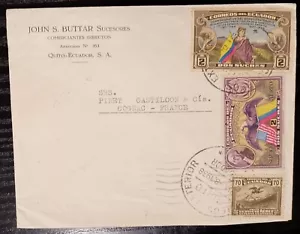 Ecuador Brief nach Frankreich 1938 LOT#AF079 - Bild 1 von 2